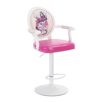 

European-style Bar Chair Lifting Modern Simple Revolving High Footstool Cash Register Back Stool Household