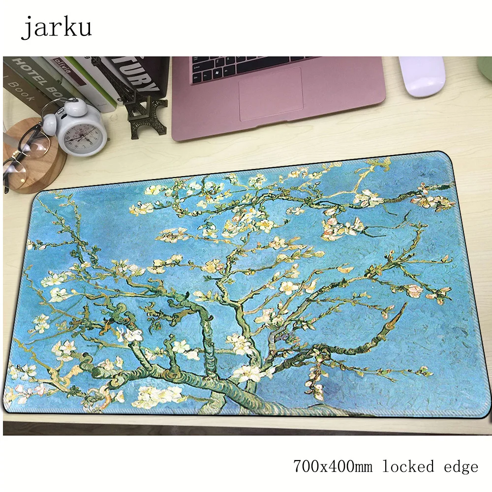 Игровой коврик для мыши van gogh 700x400X3MM большой с HD принтом аксессуары ноутбука