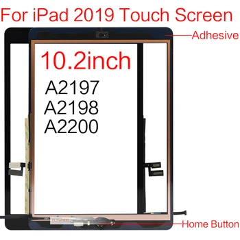 

1pcs Touch Screen Digitizer Outer Panel Front Glass Sensor Replacement Parts For iPad 7th 2019 A2197 A2200 A2198