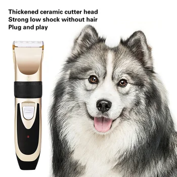 

Pet Low-noise Electric Cat Dog Hair Trimmer Grooming Clipper USB Rechargeable Hairdressing Cutter Drop Ship Electric Shaving