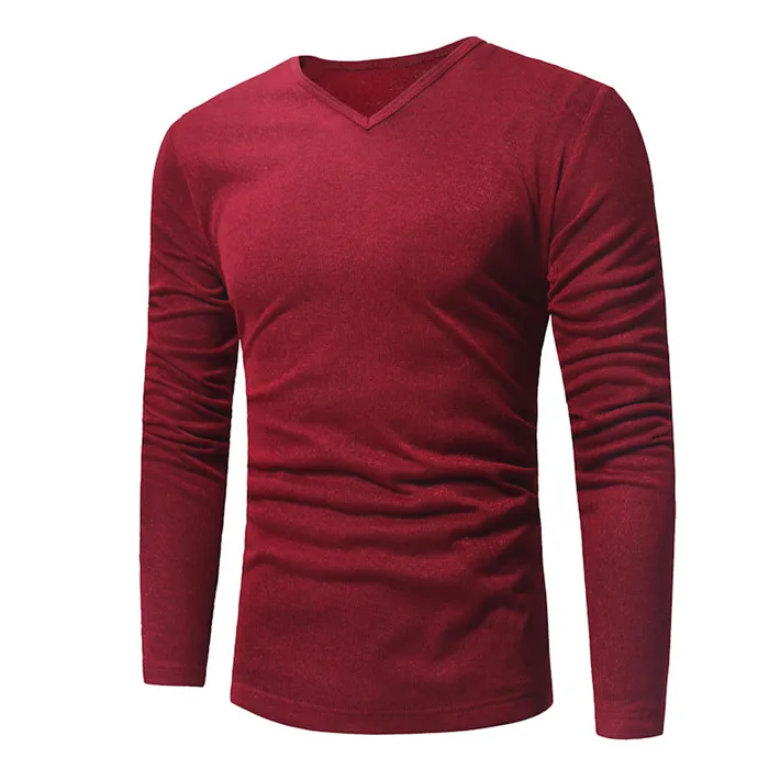 de Qualidade Da Marca Camisola dos homens Algodao пуловеры Camisola Dos Homens Solidos Slim Fit Bordado