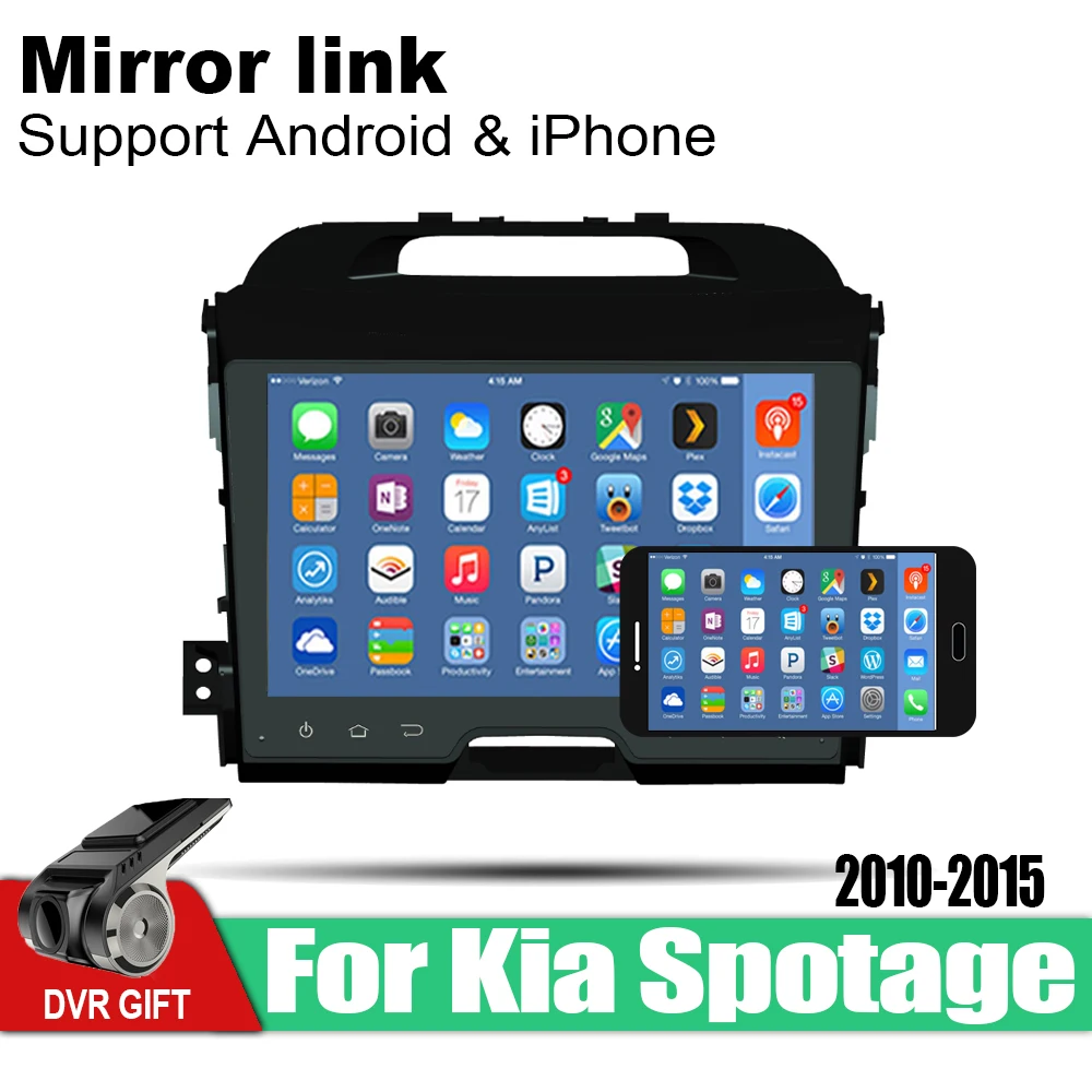 ZaiXi Android автомобиль 2 din Мультимедиа gps навигация для Kia Spotage 2010- vedio стерео радио аудио wifi видео карта видео