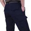 Men's Army Military Cargo Pants Summer Spring Casual Waterproof Breathable Quick Dry Thin Trousers Joggers Tactical Work Pants 2