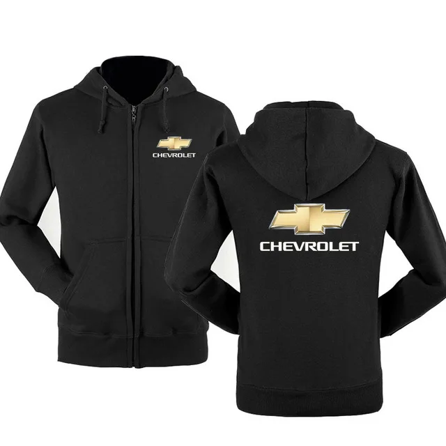 Осень Зима для Chevrolet Логотип толстовки на молнии с принтом для мужчин флисовая куртка с капюшоном толстовки на молнии g - Цвет: 4