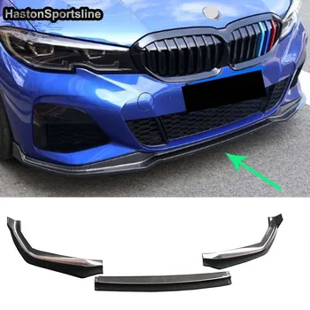 

G20 G28 Car Styling 3pcs Real Carbon Fiber Front Bumper Lip Car Wing For BMW 3 Series G20 G28 320i 320li 325li 328i 2019UP