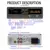 SWM-80A Single 1 DIN Car Radio Dual Screen Multimeida MP3 Player Audio Copy TF USB AUX-Input Locator Auto Stereo Head