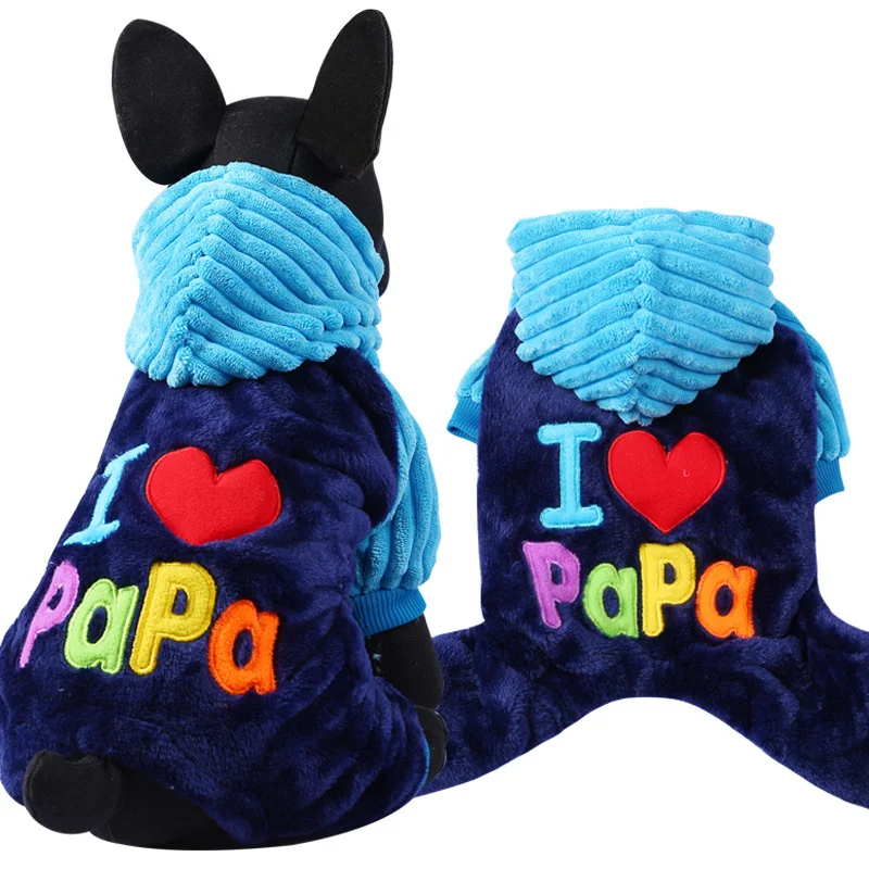 

Hoodies Clothes for Dogs PAPA Bubble Dragon Winter Cat Clothes Dog Costume Puppy Coat for French Bulldog Chihuahua Teddy Pug