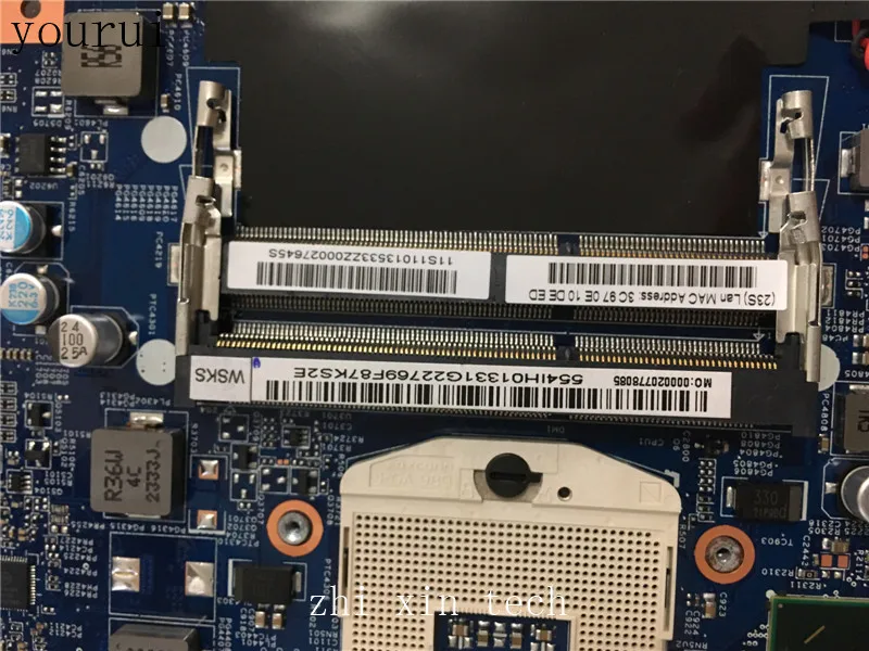 Yourui для lenovo V570 Материнская плата ноутбука 48.4PA01.021 HM65 DDR3 тест ОК