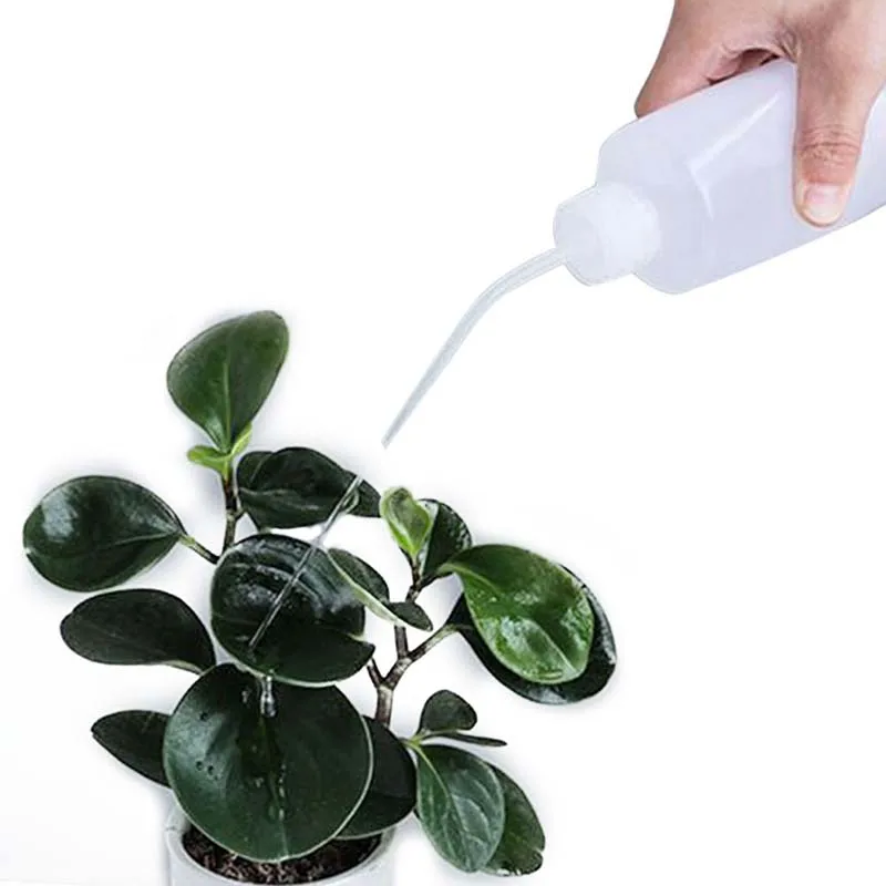Plant Flower Succulent Watering Bottle Plastic Bend Mouth Watering Cans Squeeze Bottle