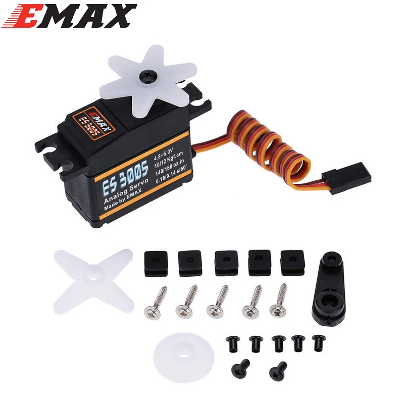 Оригинальный EMAX ES3005 42g металлический Аналоговый сервопривод для RC самолета
