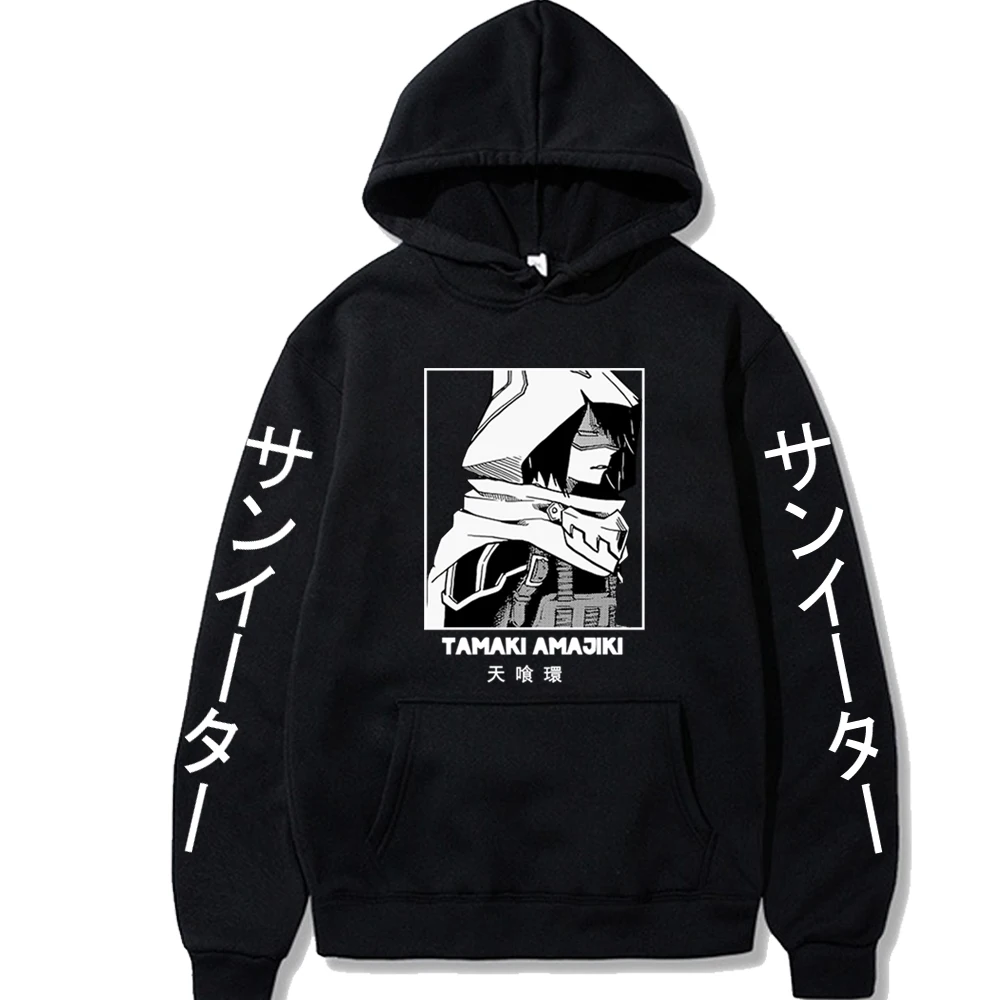 

Japan Anime My Hero Academia Print Hoodies Harajuku Tamaki Amajiki Sweatshirt Streetwear Fashion Women Men Top