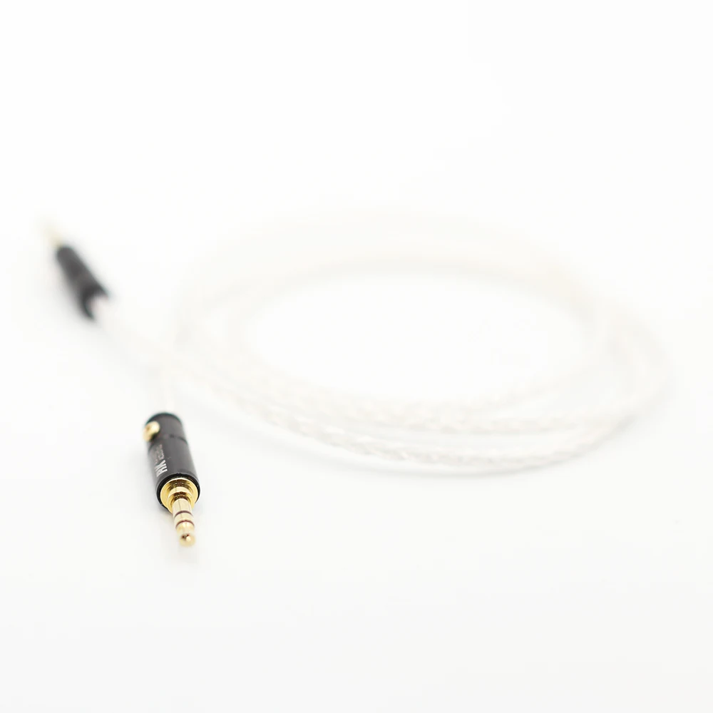 Audiocrast 8 Cores Silver Plated 3.5mm to 3.5mm Stereo Male Upgrade Cable HIFI audio aux Audiocrast 8 Cores Silver Plated 3.5mm to 3.5mm Stereo Male Upgrade Cable HIFI audio aux