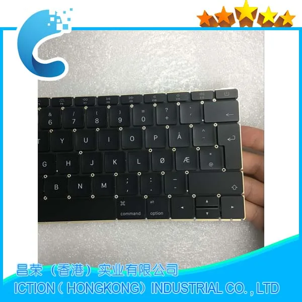 Ноутбук A1534 клавиатура для Macbook 1" A1534 норвежская Клавиатура год