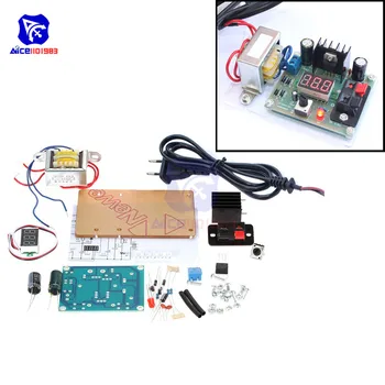 

DIY Kit LM317 220V to 1.25 -12V Continuously Adjustable Regulated Voltage Power Supply Module with Transformer EU Plug Adapter