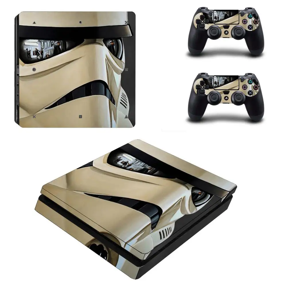 Star Wars PS4 Slim Stickers Play station 4 Skin Sticker Decals For PlayStation 4 PS4 Slim Console and Controller Skins Vinyl - Цвет: YSP4S-0073
