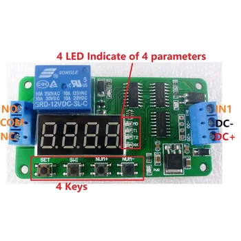 

DC 5V 12V 24V Multifunction Delay Relay Time Switch Turn on/off PLC Module