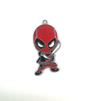 

20 pcs/ 50 pcs/ 100 pcs cartoon Deadpool Charm Pendants DIY Jewelry Making Accessories
