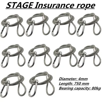 

10 pcs / stage Safety rope (Bearing capacity 80kg ) stage light Insurance rope