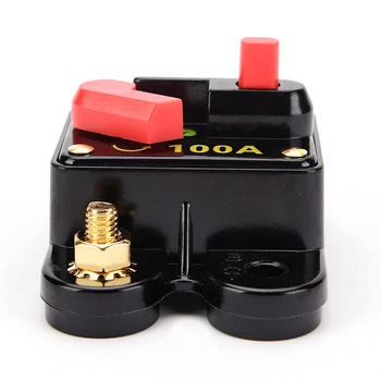 

100Amp Circuit Breaker with Manual Reset for Auto Car Marine Boat Stereo Audio Switch System Protection, Waterproof