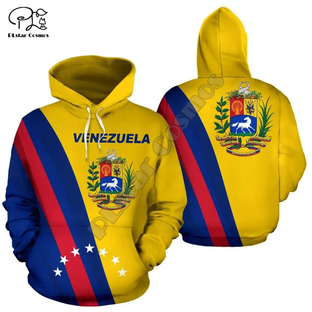 BaPaLa Lebanon and Venezuela Flag Men's Casual Hoodie Pullover Long Sleeve Sweatshirts