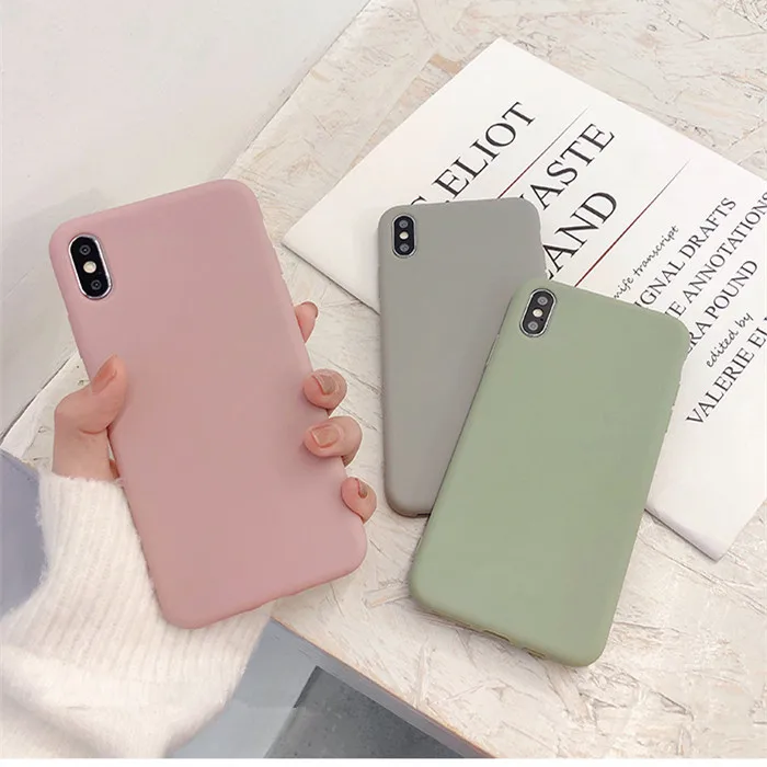 Funda de silicona mate para Iphone, funda de silicona sólida para Iphone 12 Pro Max 12Mini, 11 pro Max x Xr 7 6s 8 Plus