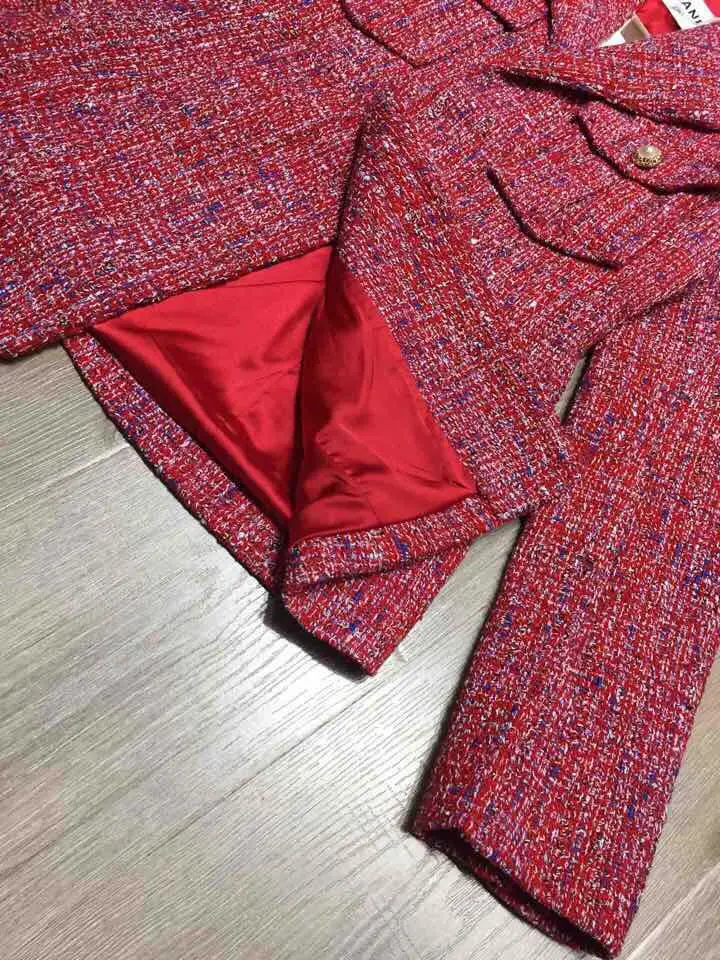 AH09173 Модные женские пальто и куртки Подиумные роскошные известные бренды европейский дизайн вечерние женская одежда