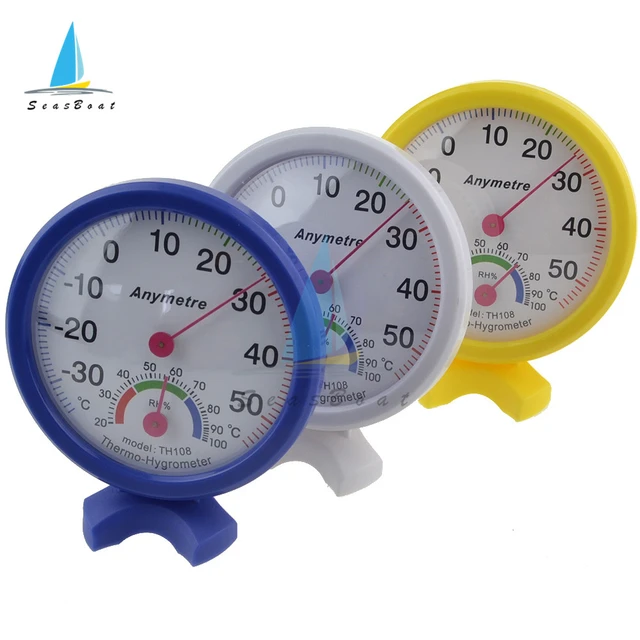 Mini Bell-shaped Scale Thermometer Hygrometer for Home Office Wall