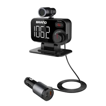 2021 NEW  Bluetooth Car Kit FM transmitter car MP3 player TF Card lossless music car charger fast charge noise reduction call