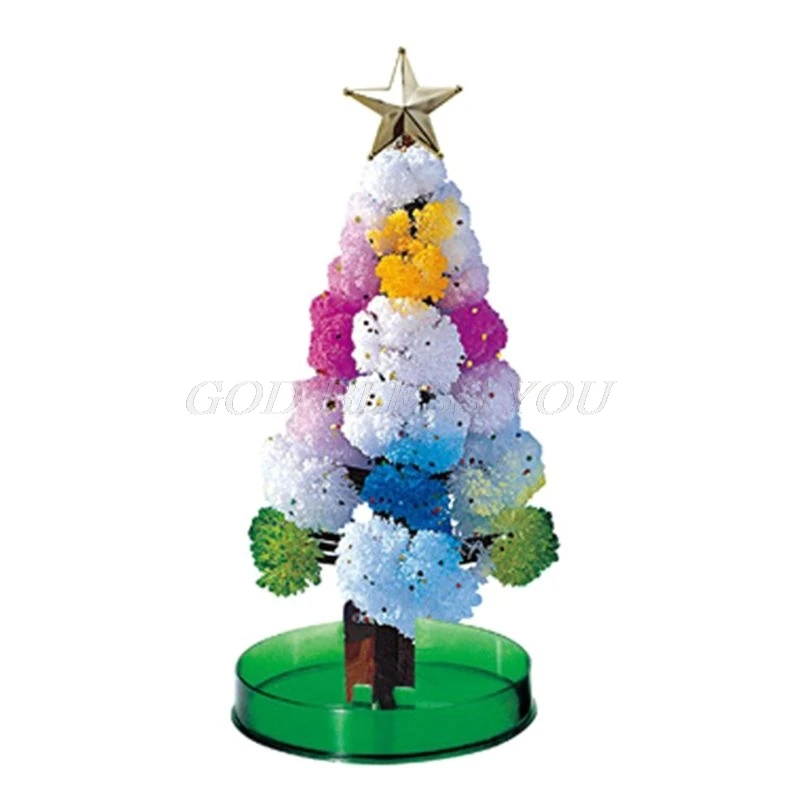 Волшебная растущая Рождественская елка DIY волшебное растущее дерево ваш собственный забавный Рождественский подарок игрушка 14*7 см/5,51* 2.76in волшебное дерево - Цвет: Многоцветный