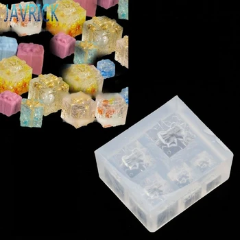 

Mini Size Christmas Gift Box Pendant Silicone Resin Molds Jewelry Making Tools F3MD