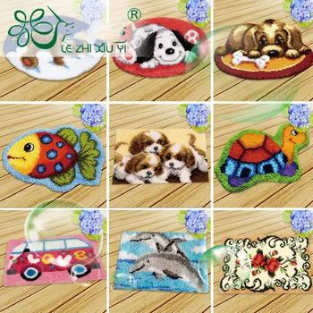 

DIY cushion carpet embroidered floor mat segment embroidered handmade wool plush home sofa cushion material package 50cm*36cm