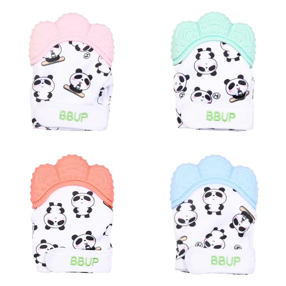 Safe Baby Teether Toys Soft Silicone Baby Gloves Soft Molar Gloves Soothing Teething Pain Relief Baby Toys For 0~24 Months Kids