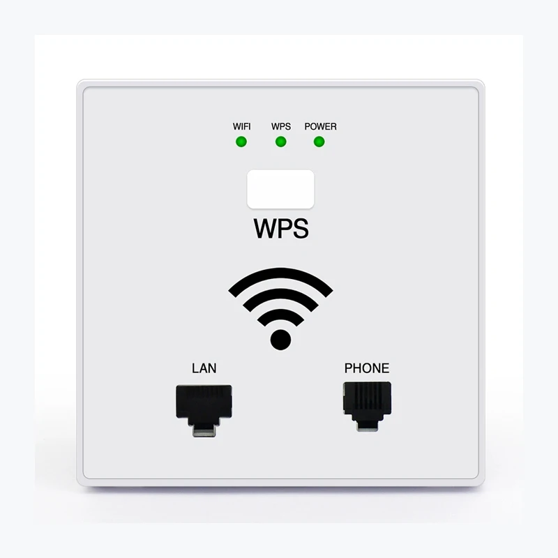 Розетка настенная с поддержкой Wi Fi 150 Мбит/с RJ45 RJ11|in wall|hotel socketrj45 rj11 socket |