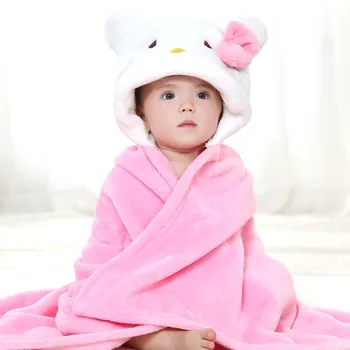 

Baby Towel Newborn Bath Comfortable Soft Baby Hooded Bathrobe Cute Animal Beach Cotton Towel kids Babies Blanket