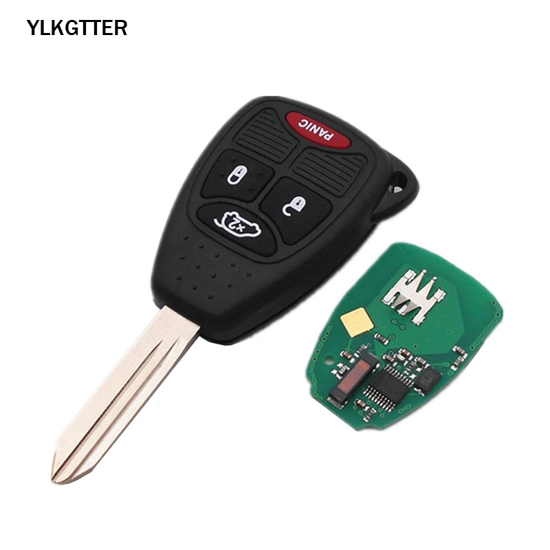 YLKGTTER 315/433 Мгц дистанционный ключ для Dodge Dakota Durango зарядное устройство для Jeep Grand Cherokee Chrysler 300 брелок с ID46 чипом - Цвет: Красный