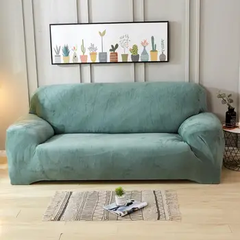 

Morden fanionable Warm 1-4 Seaters Thick Plush Recliner Sofa Covers Retro Recliner Sofa Cover Soft Couch Slipcovers 13 Colors