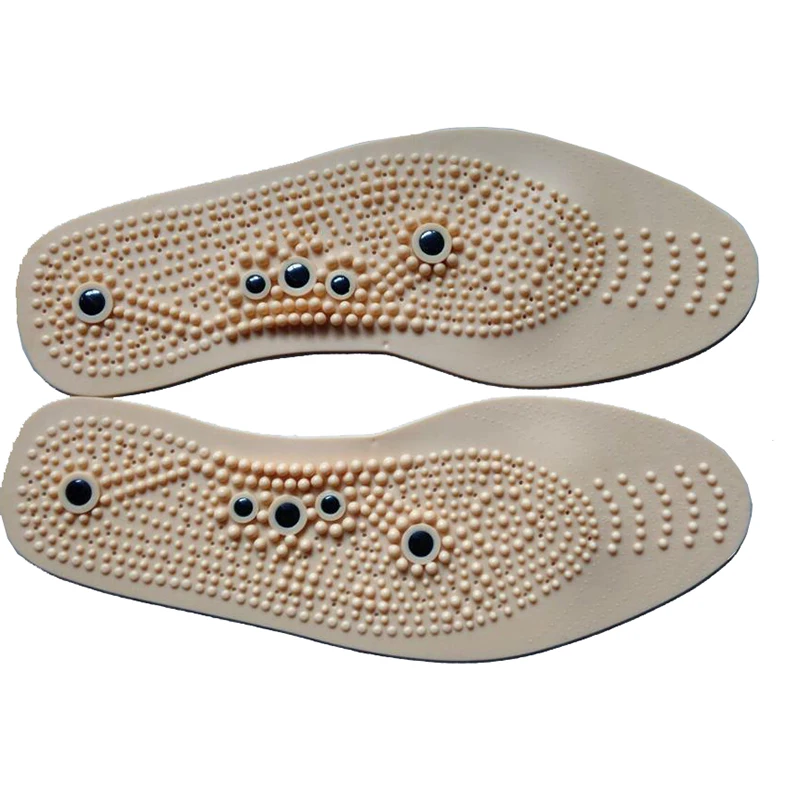 1 Pair Magnetic massage insoles magnetic stone soles of the soles of men's women's breathable full-foot health care insoles