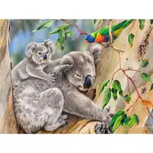 

GATYZTORY DIY Painting By Numbers For Adults Children HandPainted Sloth Animal Painting Home Decor Acrylic Painting