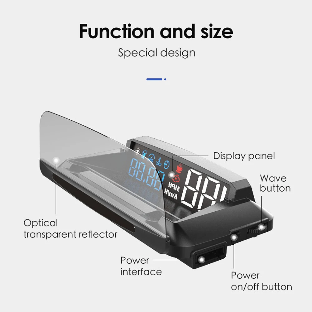 L3 HUD автомобиль Дисплей OBD2 спидометр автомобиля GPS головой вверх проектор