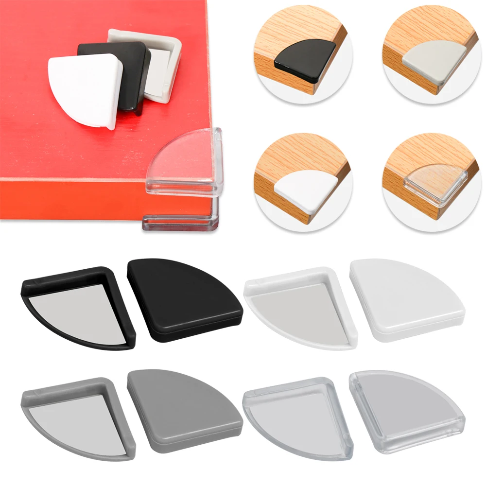 4PCS Baby Corner Safe Protector Soft Silicone Table Desk Corner Guard Edge Protection Cover Children Anticollision silicone table corner protector table corner protector table edge protector furniture anti collision strip