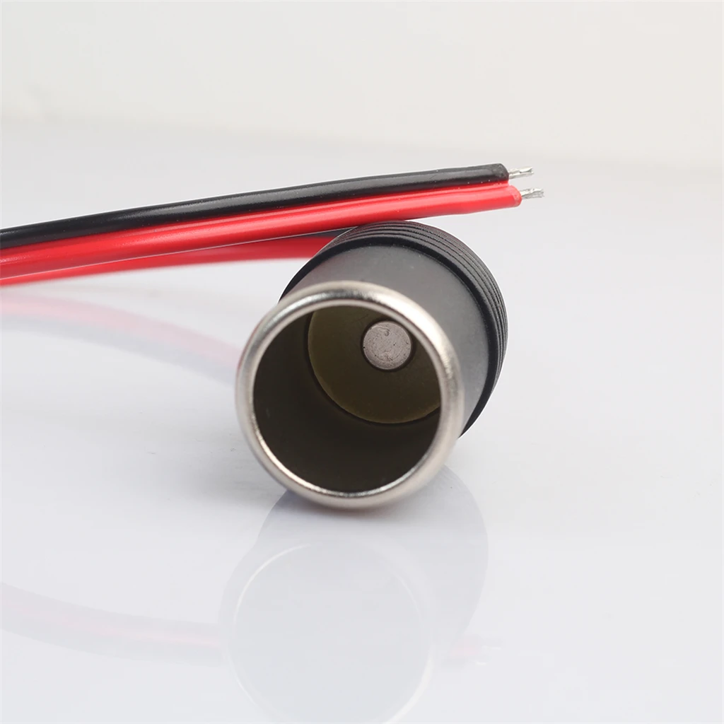 6pcs Auto Car Cigarette Lighter Plug Female Socket Fused 12V Extension Cable Adapter 