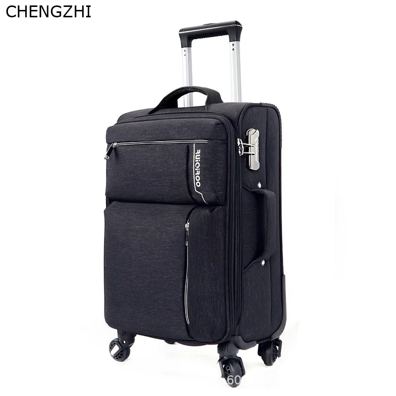 CHENGZHI, ткань Оксфорд, деловой костюм для путешествий, чехол, 20 дюймов, чехол на колесиках, 24 дюйма, чемодан на колесиках