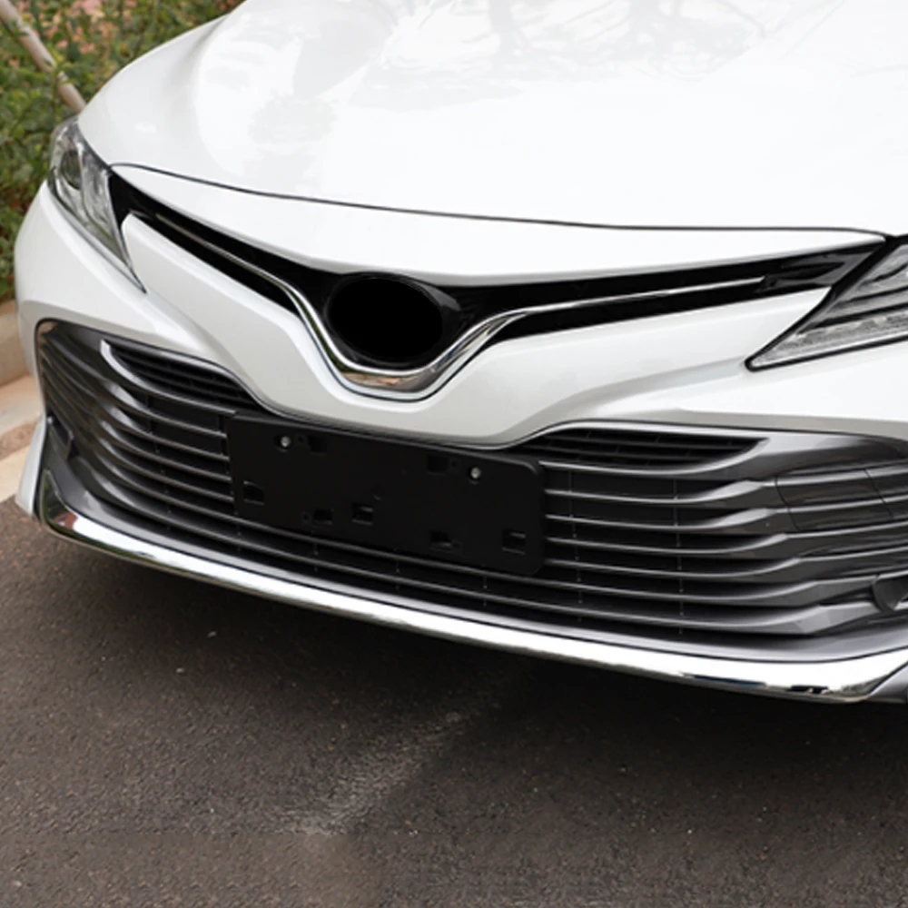 Авто отделка переднего бампера стикер аксессуары для Toyota Camry XV70