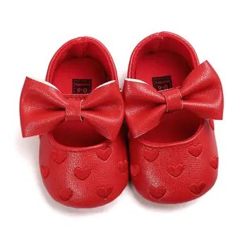 

Toddler Kids Girl Princess Bow Dress Shoes Red 6-12m