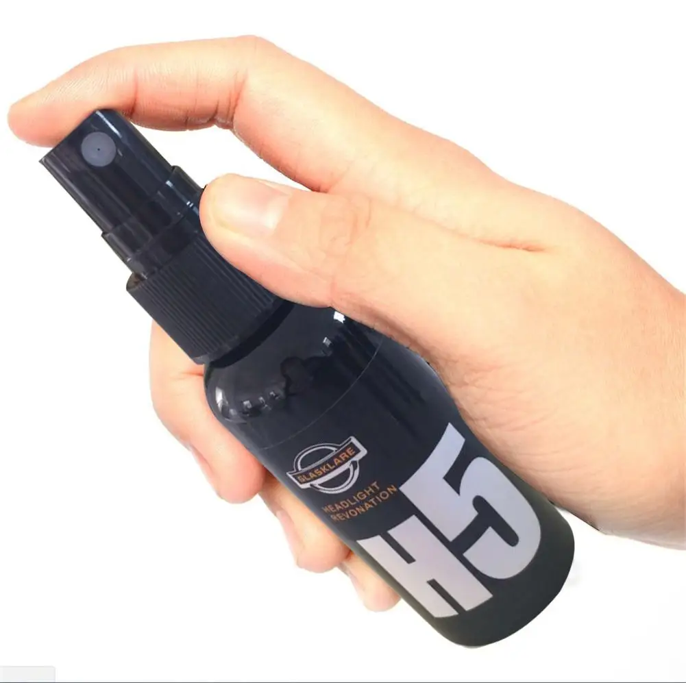 50ml Auto Spary Cleaning Headlight Cleaner Renovation-Light Scratch Repair Repair Kit Headlight Agent Bright White Repair Lamp