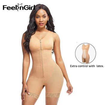 

FeelinGirl Women Slimming Belt Girdle Corset Butt lifter Shapeware Tummy Control Pulling Body Shaper Corrective Postpartum Fajas