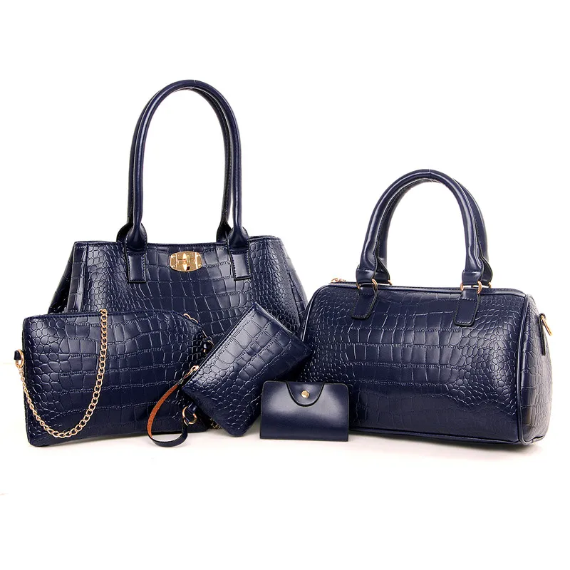 

Europe Fashion Luxury Handbags Women Bags Designer Large Capacity Crocodile Pattern Leather Messenger Bag Totes bolsa feminina