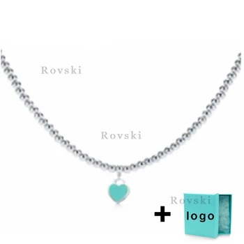 

XL TFX TTFF Rllen Original Classic Blue Love Bead Chain Suitable for Women's Party Jewelry Wholesale Free Delivery.