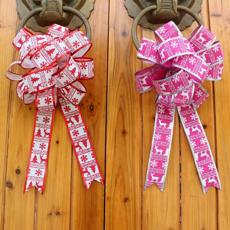 Christmas Tree Decorations Ornaments Bow for New Year Xamas Decor Gifts Navidad