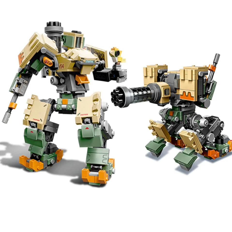

2019 Compatible legoinglys Overwatching 75974 Games Bastion Mecha Set Building Blocks Bricks toys gifts for kids boys